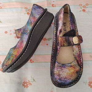 ❤️ALEGRIA Paloma Aura Rainbow Multicolor Mary Jane Comfort Shoes 7 37